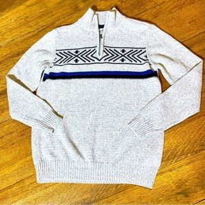 Boy s Youth Urban Pipeline 1/4 Zip Sweater Size Medium in Gray Heather